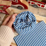 Хлопок коллекция Holiday spirit 2026 Полоска синяя Хлопок коллекция Holiday spirit 2026 Полоска синяя